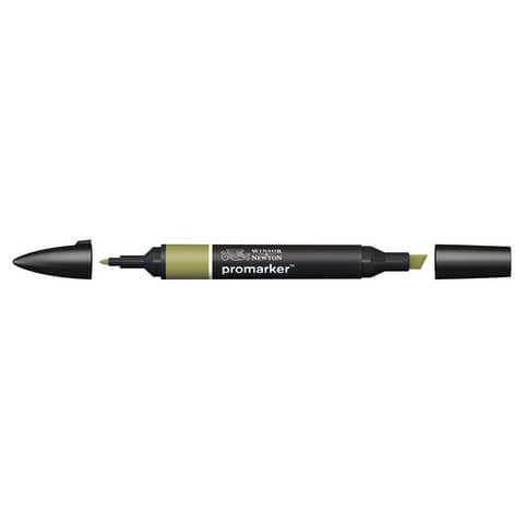 Pennarelli Winsor&Newton Promarker doppia punta fine-larga - verde oliva Y724 - 0203447